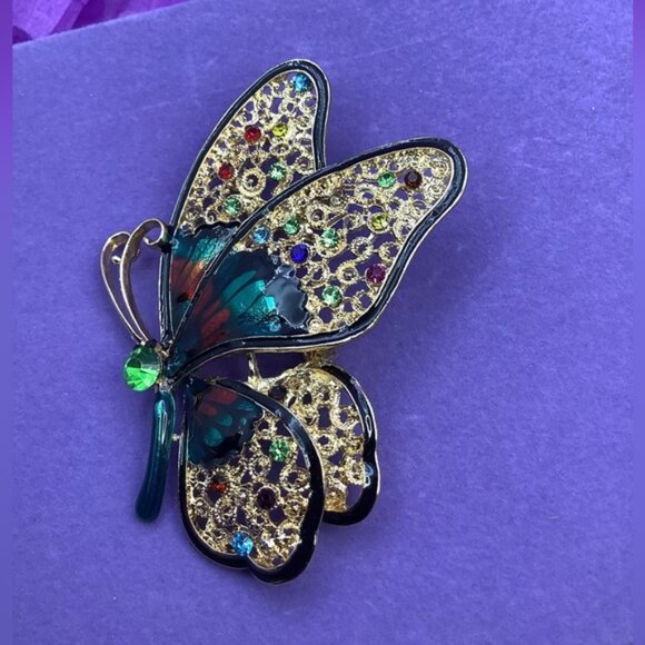 Big Butterfly Brooch - Picture 1 of 3